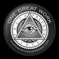 One Great Work Button – Black