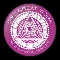 One Great Work Button – Pink